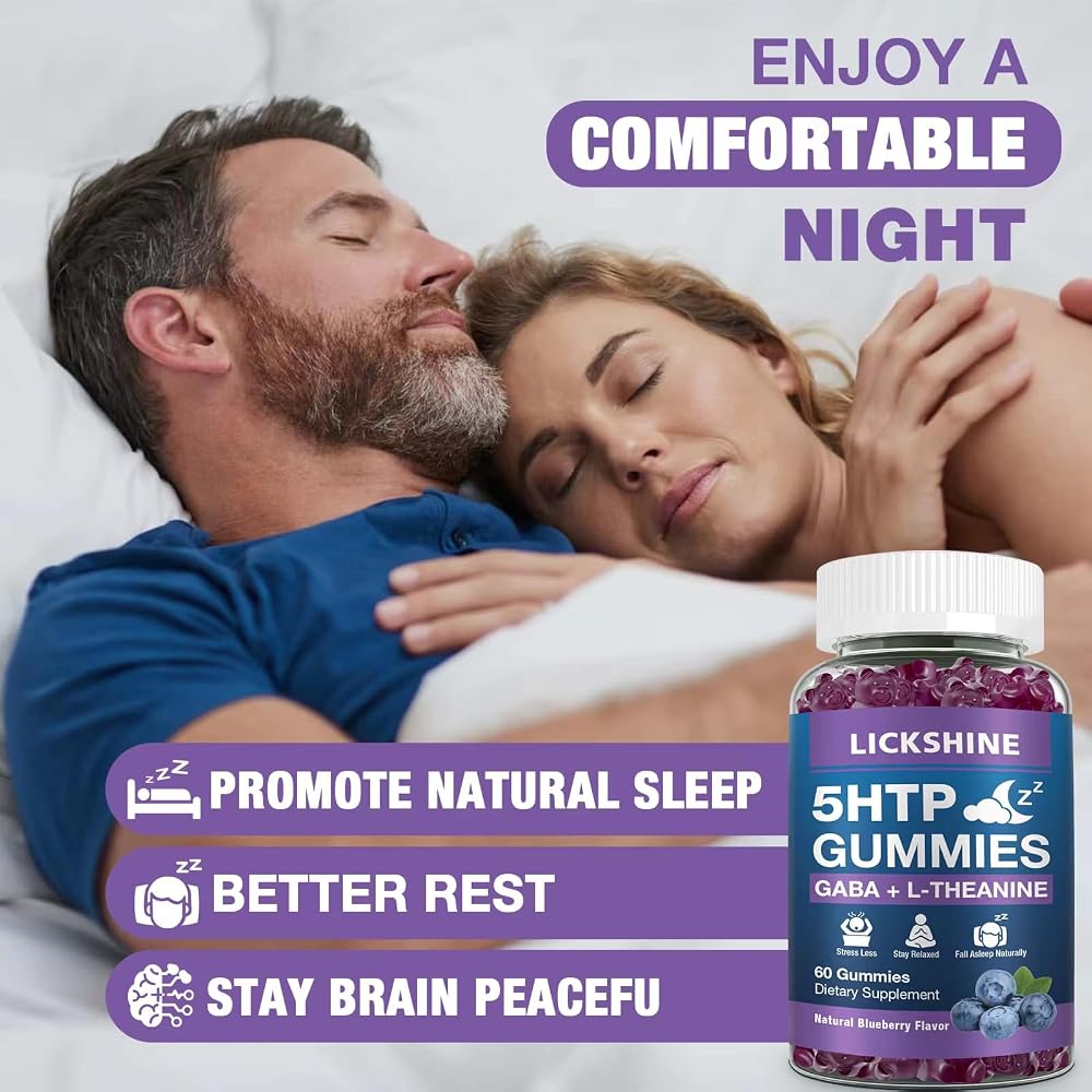 Lickshine 5-HTP GABA Sleep Support Gummies - 120 Count - image 4
