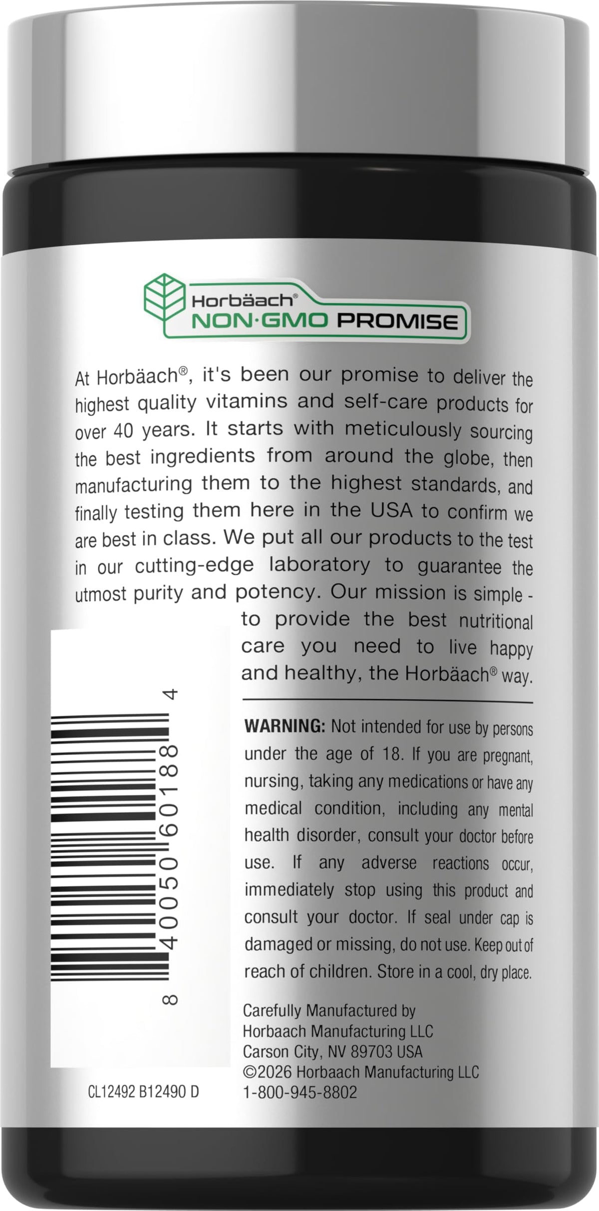 Horbäach Rhodiola Rosea Capsules - 180 Count - image 3