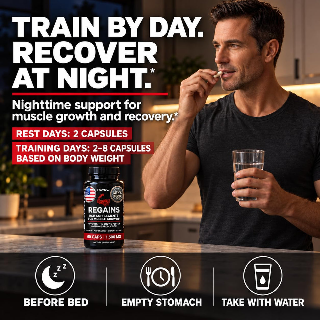 Revolution Science HGH Supplements for Men & Women - Regains Natural