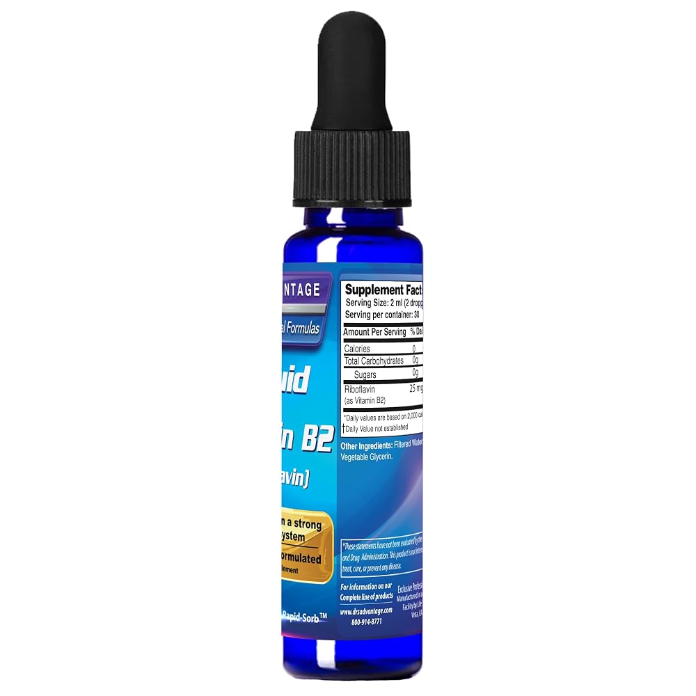 Dr's Advantage Vitamin B2 Riboflavin Liquid - 2 Fl Oz - image 2