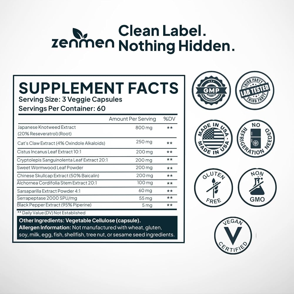 Zenmen Daily Tick Guard Immune Support Supplement - Japanese Knotweed