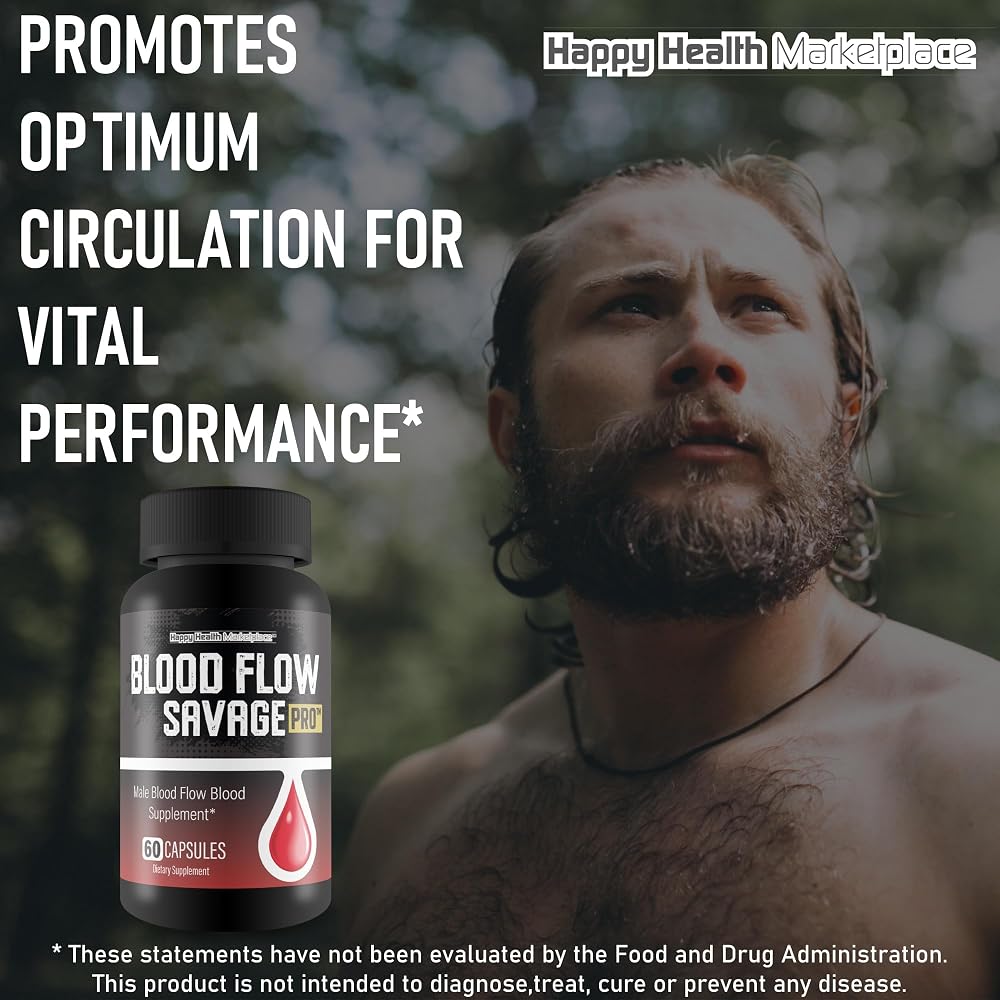 Happy Health Marketplace Blood Flow Savage Pro L-Arginine - 60 Capsules - image 5
