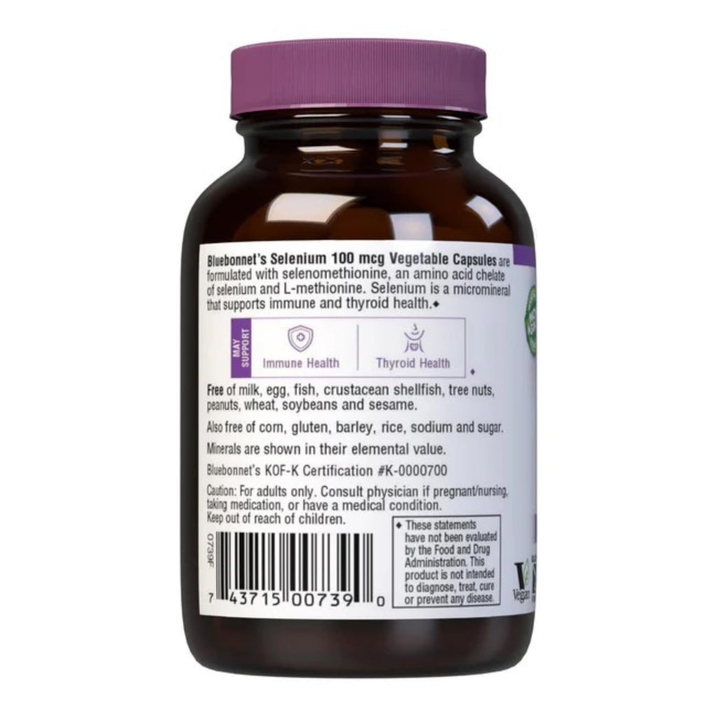 BlueBonnet Selenium 100mcg Antioxidant Support - 90 Vegetarian Capsules - image 3
