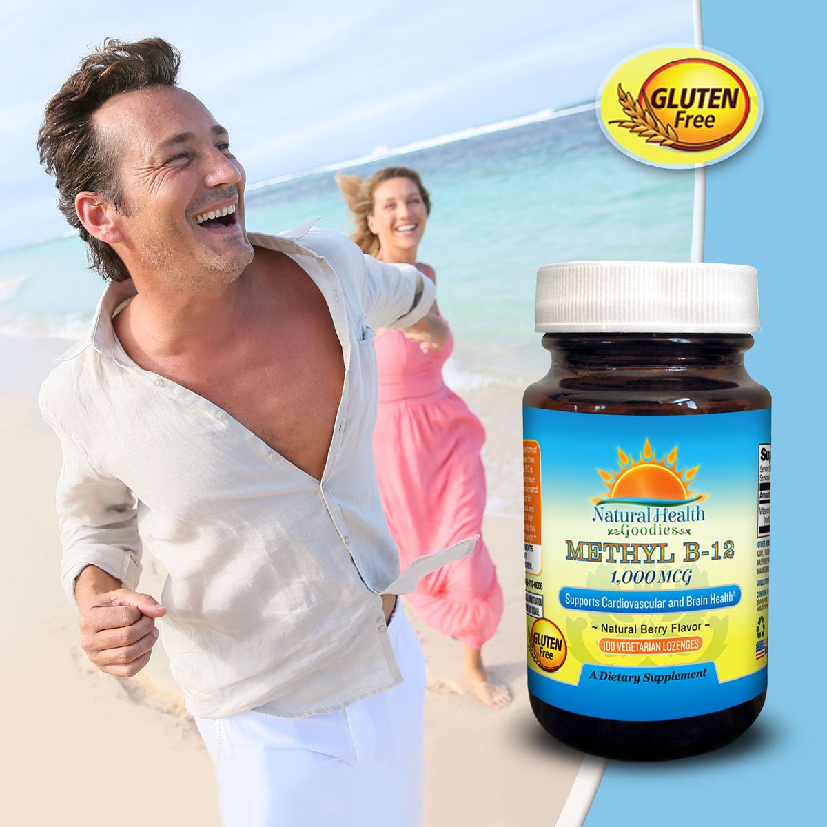 Natural Health Goodies Methyl B12 1000 mcg Bioactive Methylcobalamin - image 3