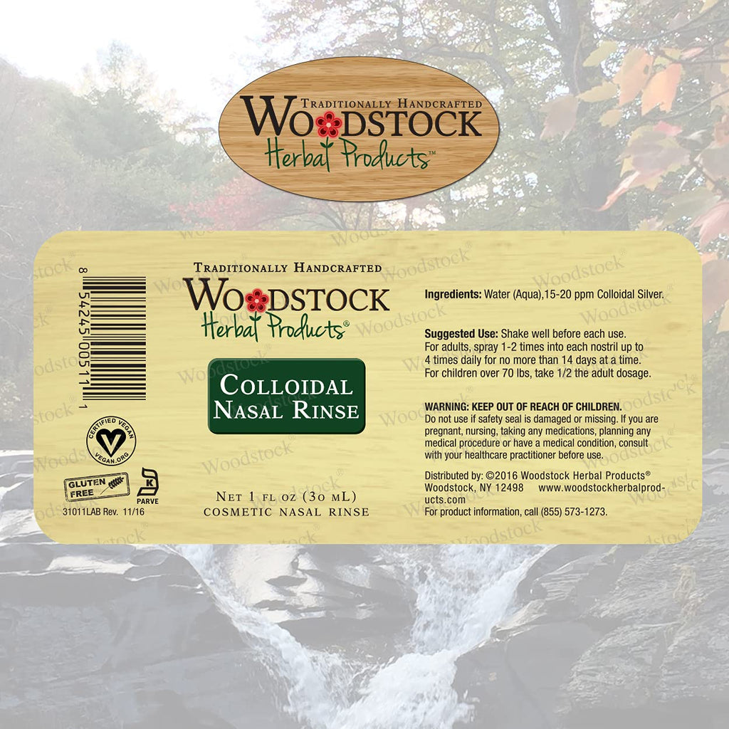 Woodstock Herbal Products Colloidal Silver Nasal Rinse - 1 Fl Oz - image 2