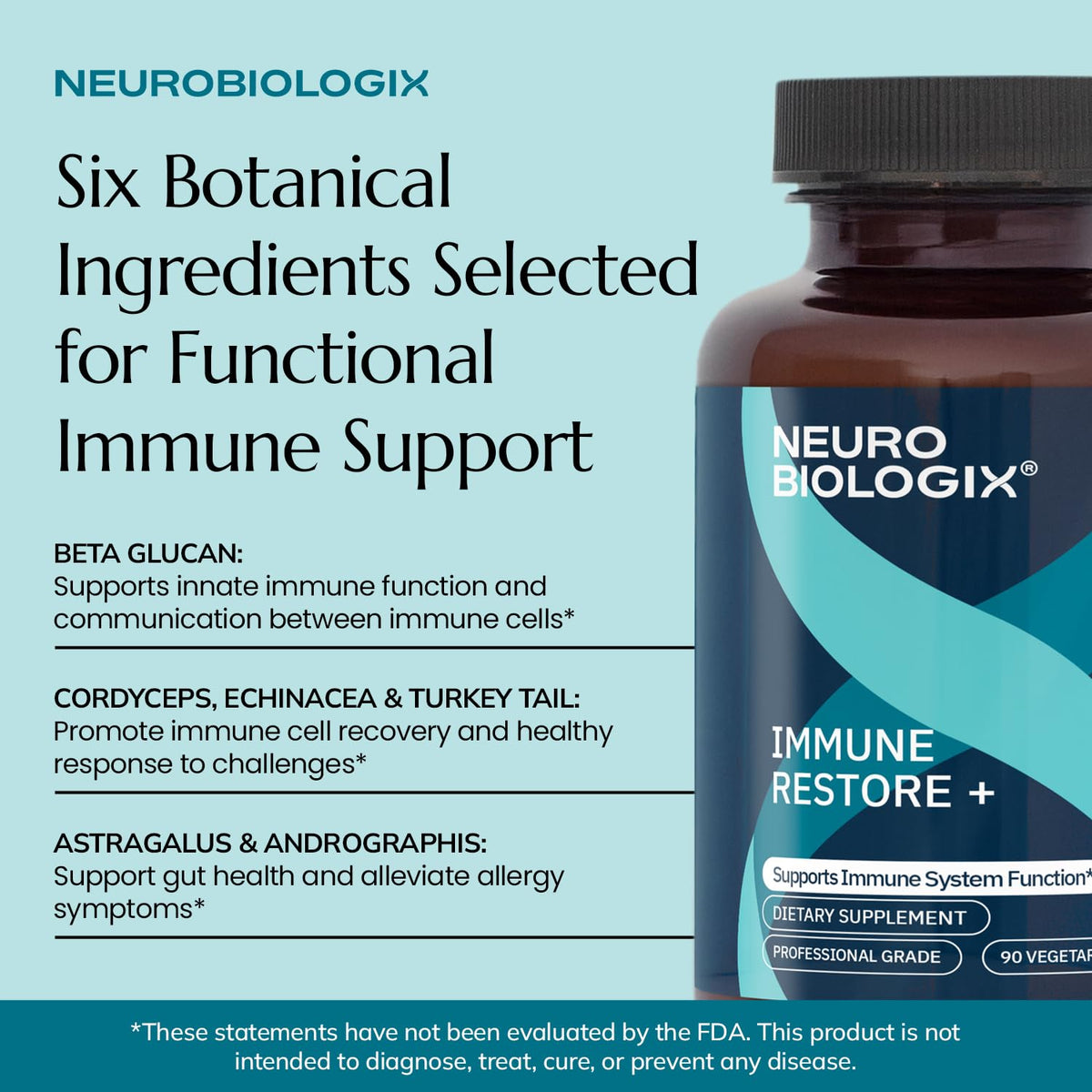 Neurobiologix Immune Restore+ Botanical Blend - 90 Capsules - image 4