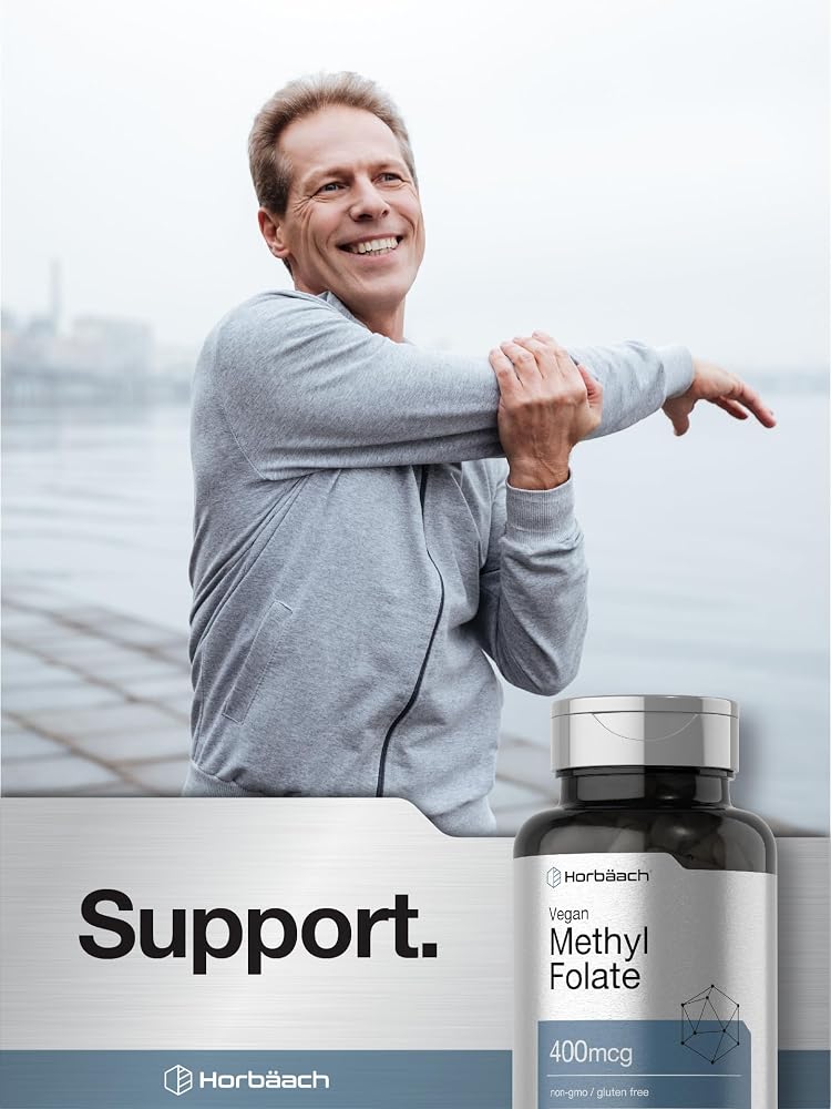 Horbäach Methyl Folate 400 mcg - 150 Vegetarian Capsules - image 7