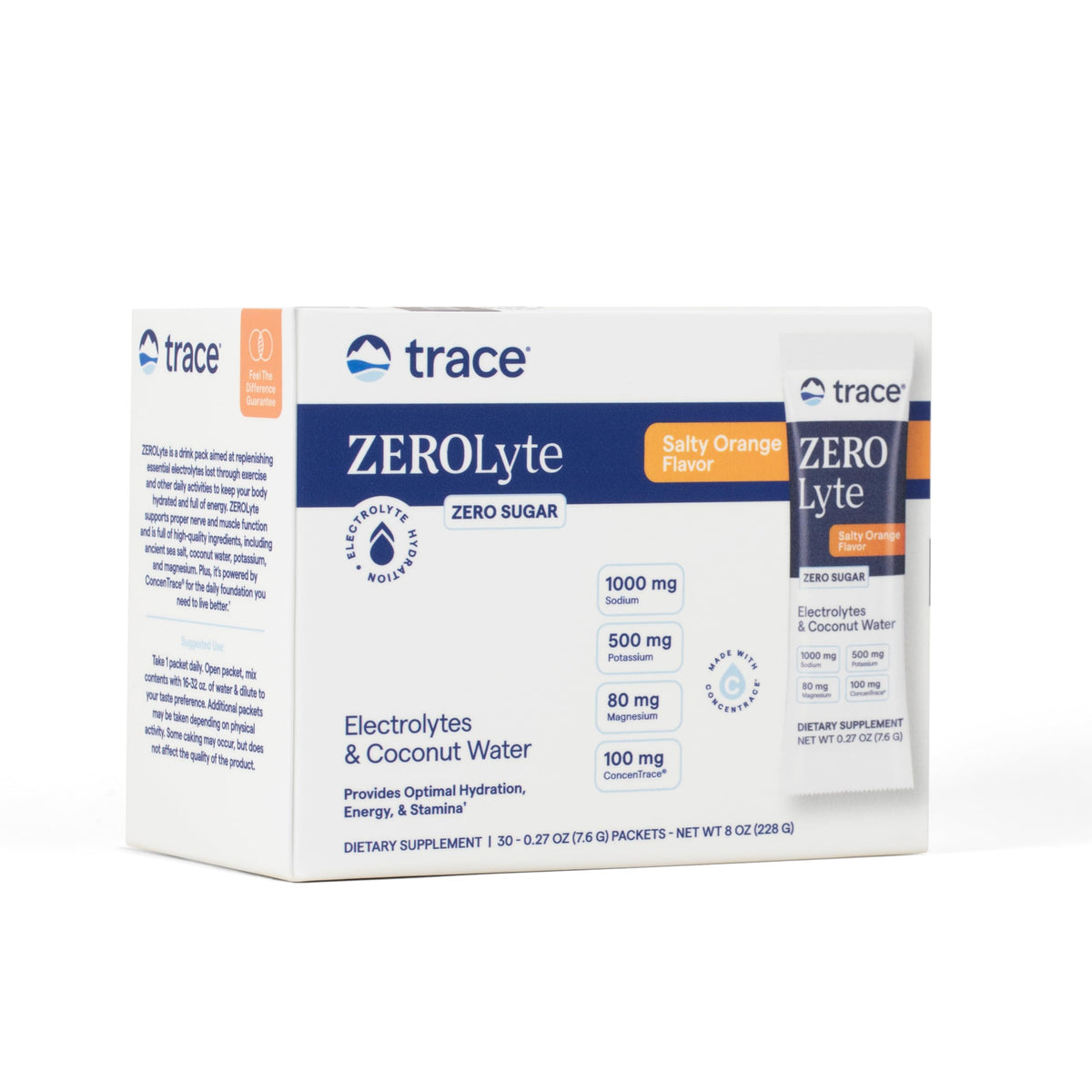 Trace Minerals ZeroLyte Electrolyte Powder Mix