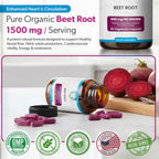 TRUEMED Organic Beet Root Capsules 1500mg Circulation Support - 60 Count - image 4