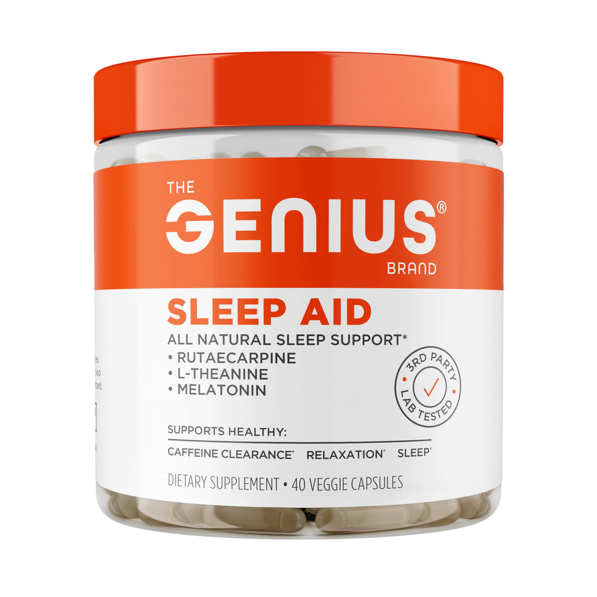 The Genius Brand Genius Sleep AID Natural Sleep Supplement - 40 Capsules