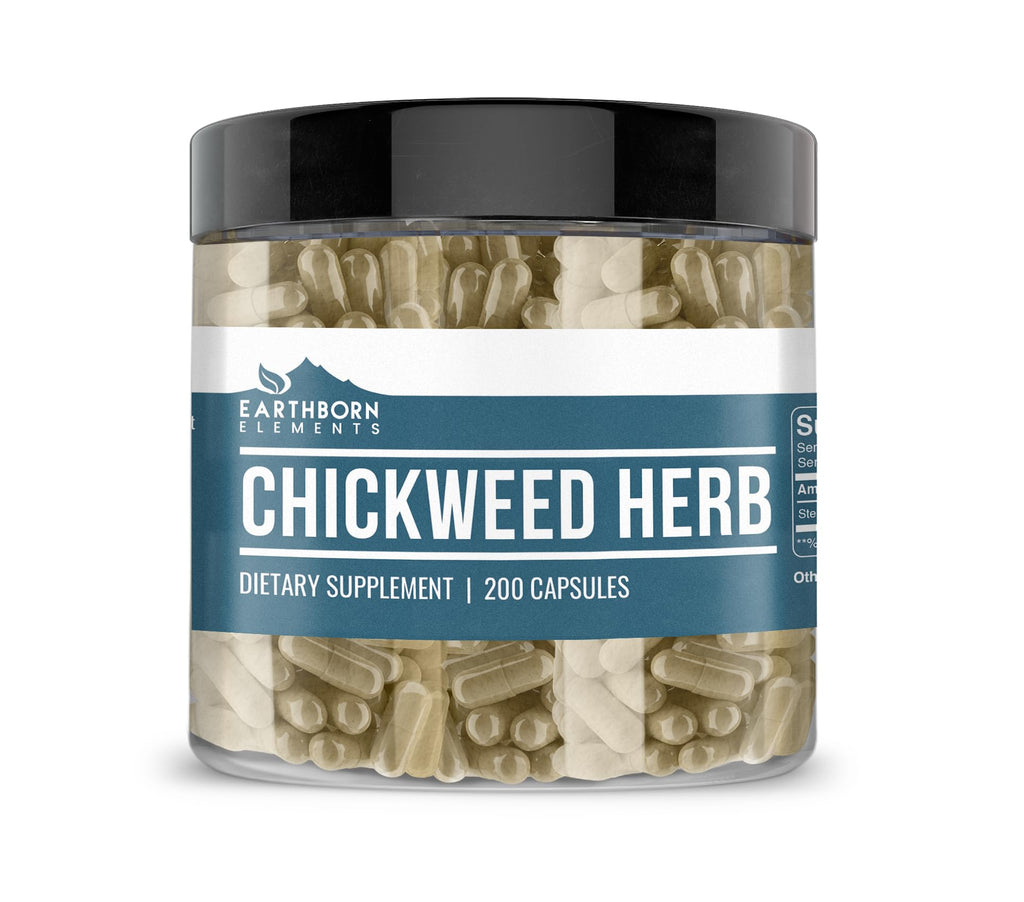 Earthborn Elements Chickweed Herb - 200 Capsules