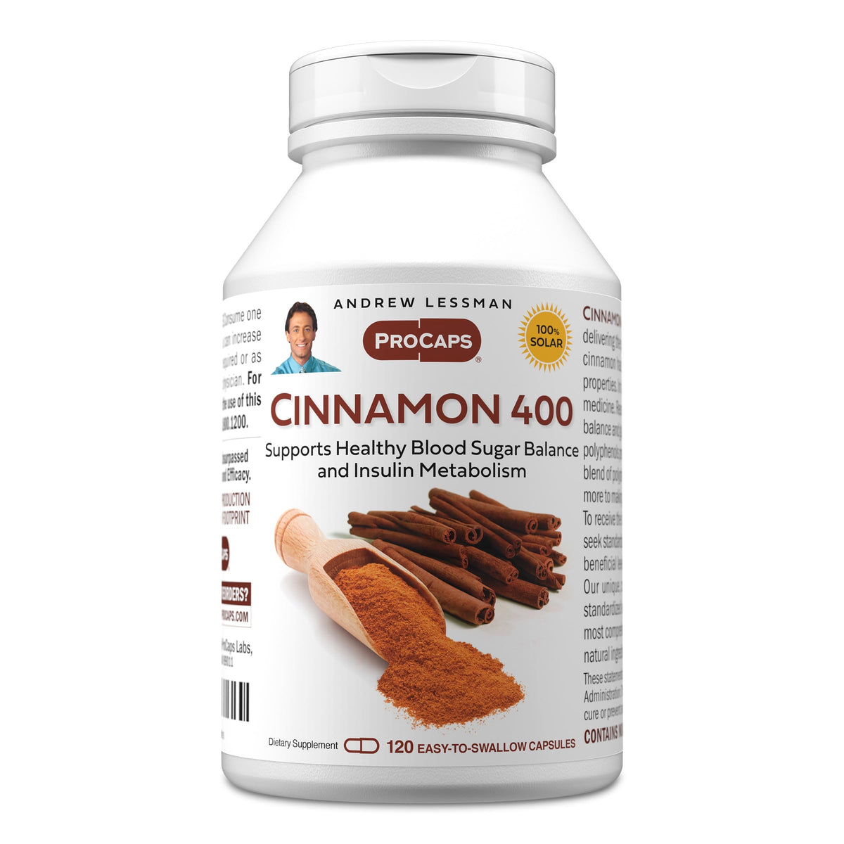 ANDREW LESSMAN Cinnamon 400mg - Capsules - High Potency