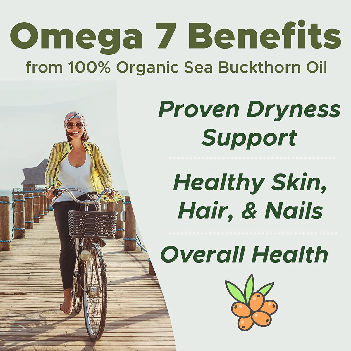 SEABUCKWONDERS Omega-7 Complete Sea Buckthorn Oil - 60 Softgels - image 3