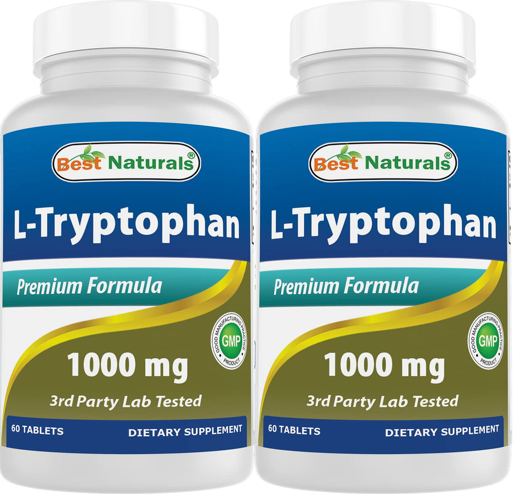 Best Naturals L-Tryptophan 1000 mg - 60 Tablets