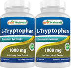 Best Naturals L-Tryptophan 1000 mg - 60 Tablets