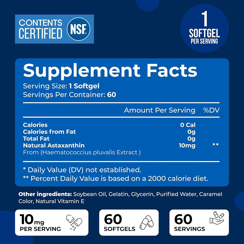 We Like Vitamins Astaxanthin 10mg - 60 Softgels - image 3
