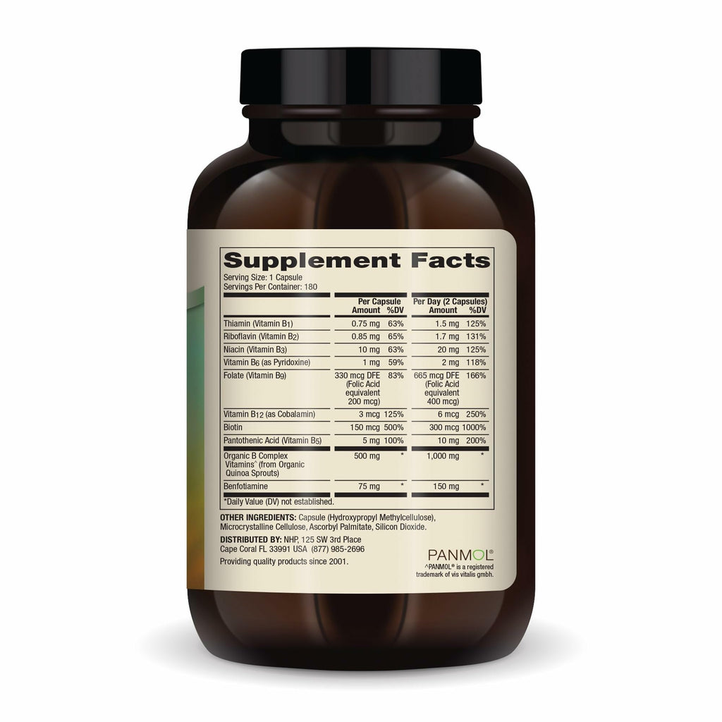 Dr. Mercola Vitamin B Complex with Benfotiamine - 180 Capsules - image 2