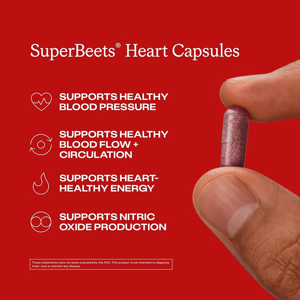 Humann SuperBeets Beet Root Capsules 1000mg - 180 Capsules - image 2