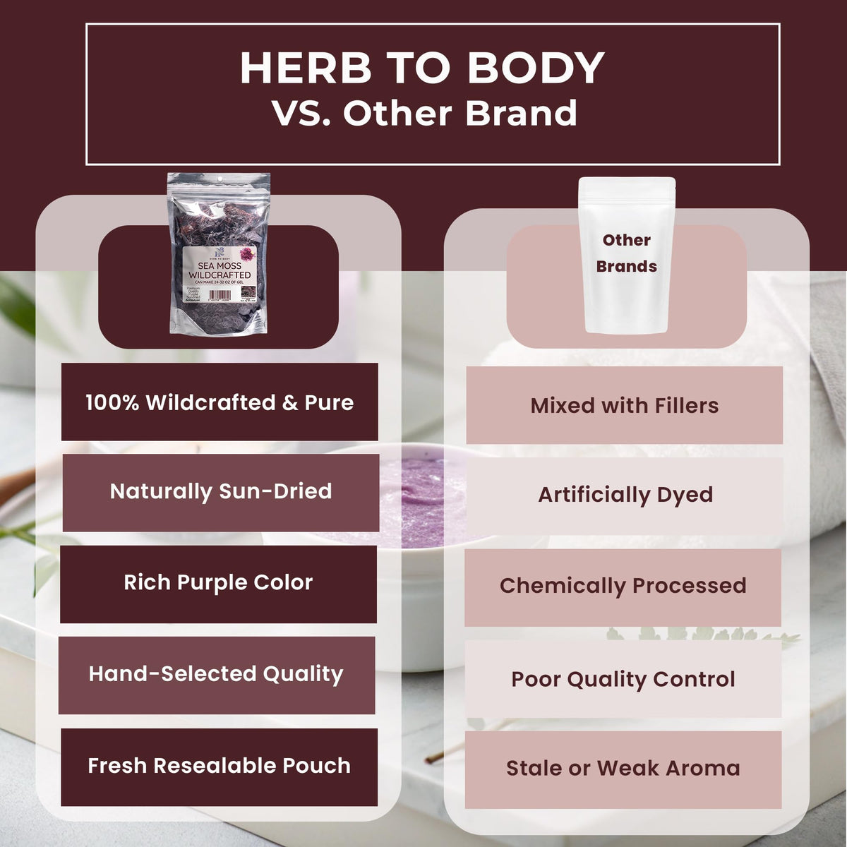 Herb To Body Purple Sea Moss Wildcrafted - 4 oz - image 4