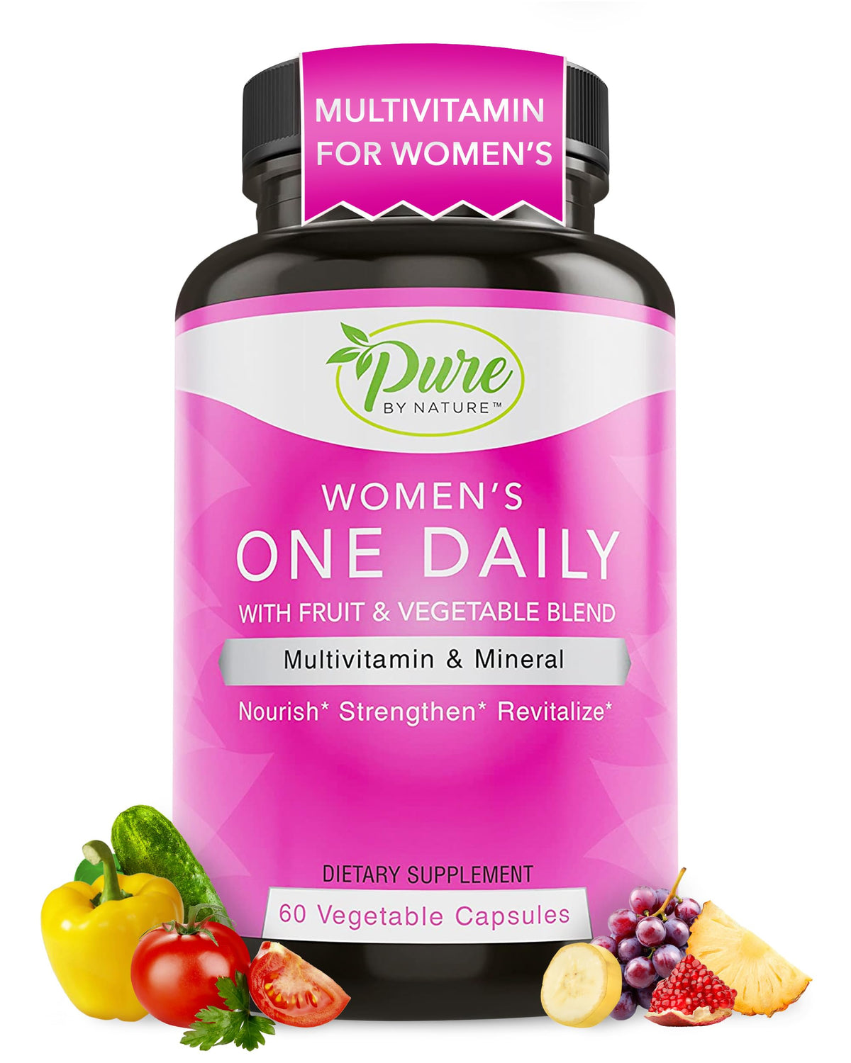 Pure By Nature One-Daily Multivitamin for Women - 60 Capsules
