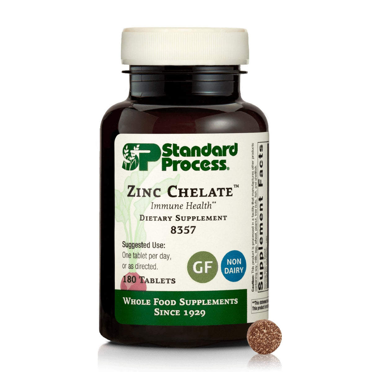 Standard Process Zinc Chelate Immune & Skin Health Support - 180 Tablets