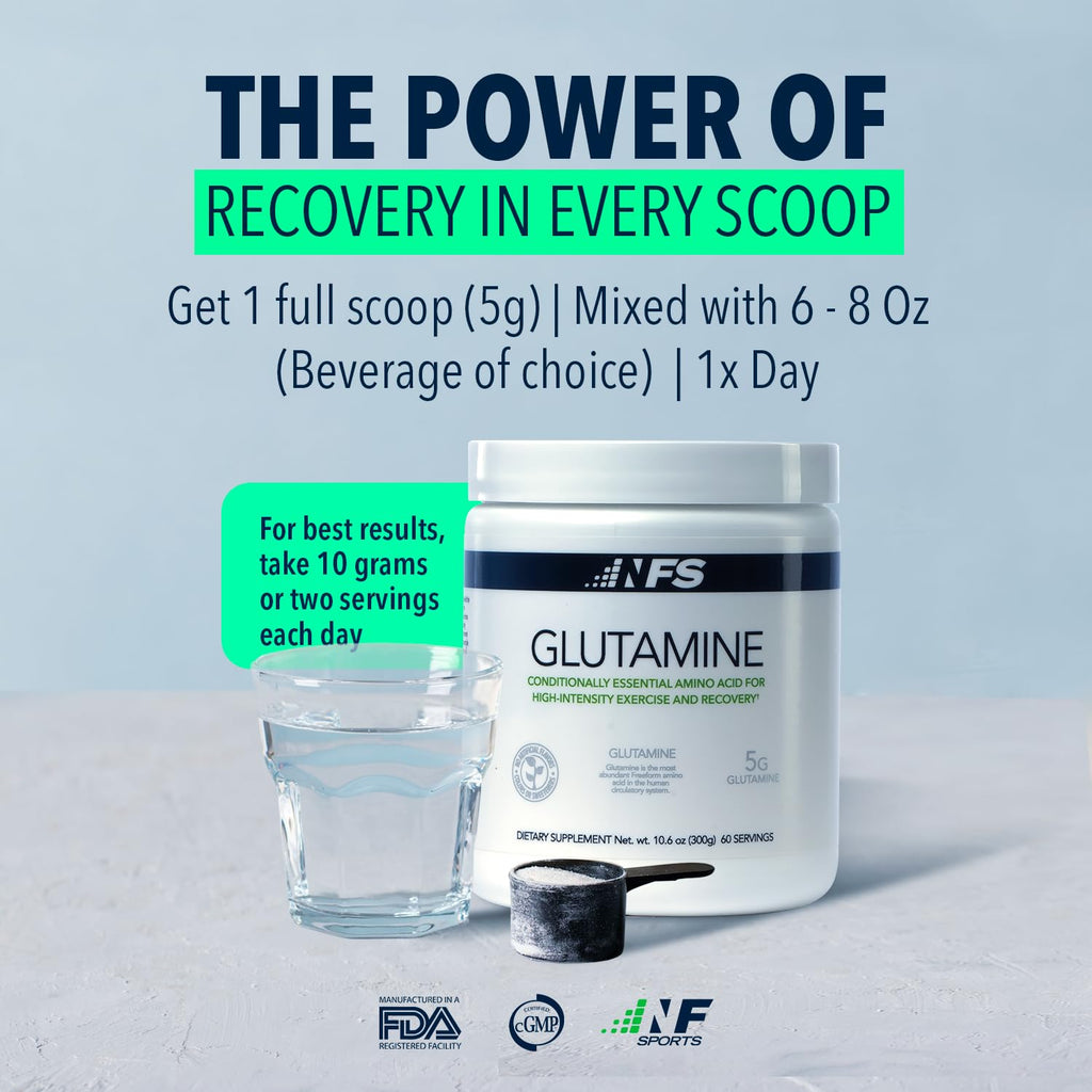NF Sports Pure Glutamine Powder for Muscle Recovery - 300g - image 4