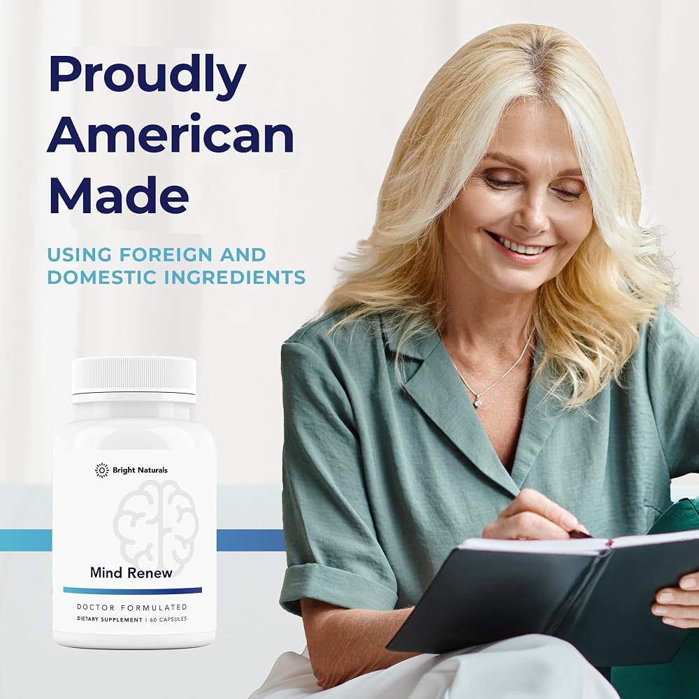Bright Naturals Mind Renew - Brain Supplements for Memory and Focus