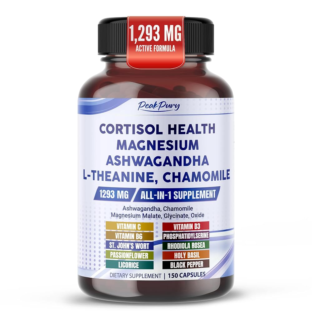 PeakPury Cortisol Health 1293mg Ashwagandha - 150 Capsules