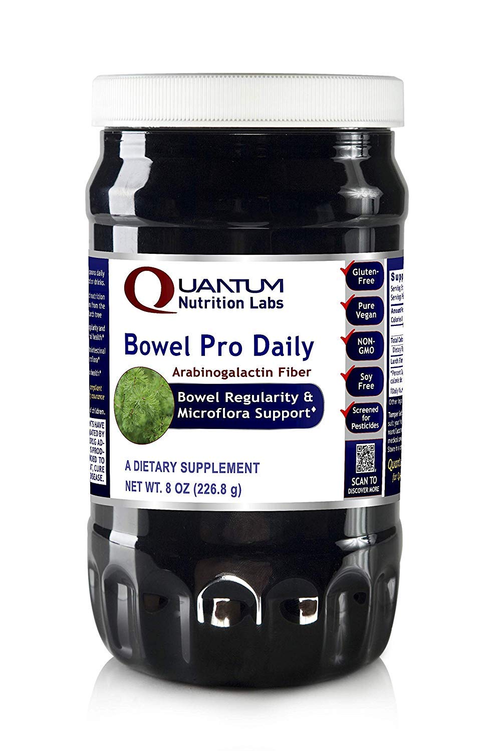 Quantum Nutrition Bowel Pro Daily Prebiotic Fiber Powder - 8 oz