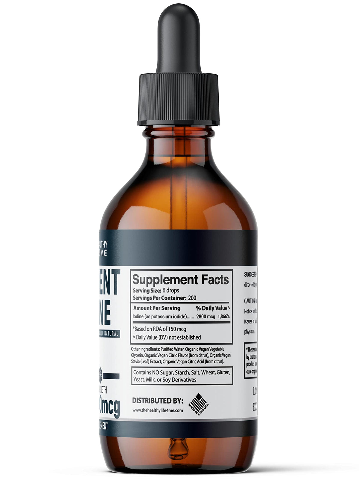 THE HEALTHY LIFE 4 ME Nascent Iodine Drops 2800mcg - 2 Fl Oz - image 7