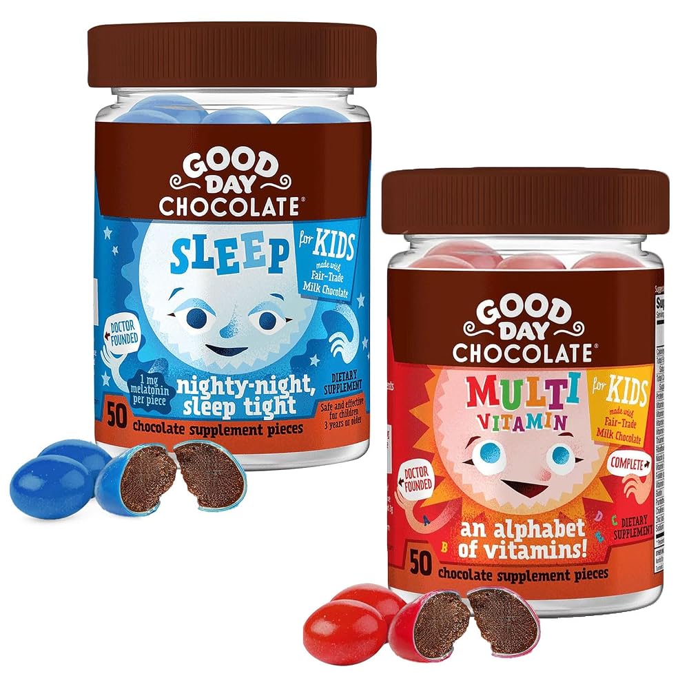 Good Day Chocolate Melatonin for Kids - Fair Trade Non-GMO Milk