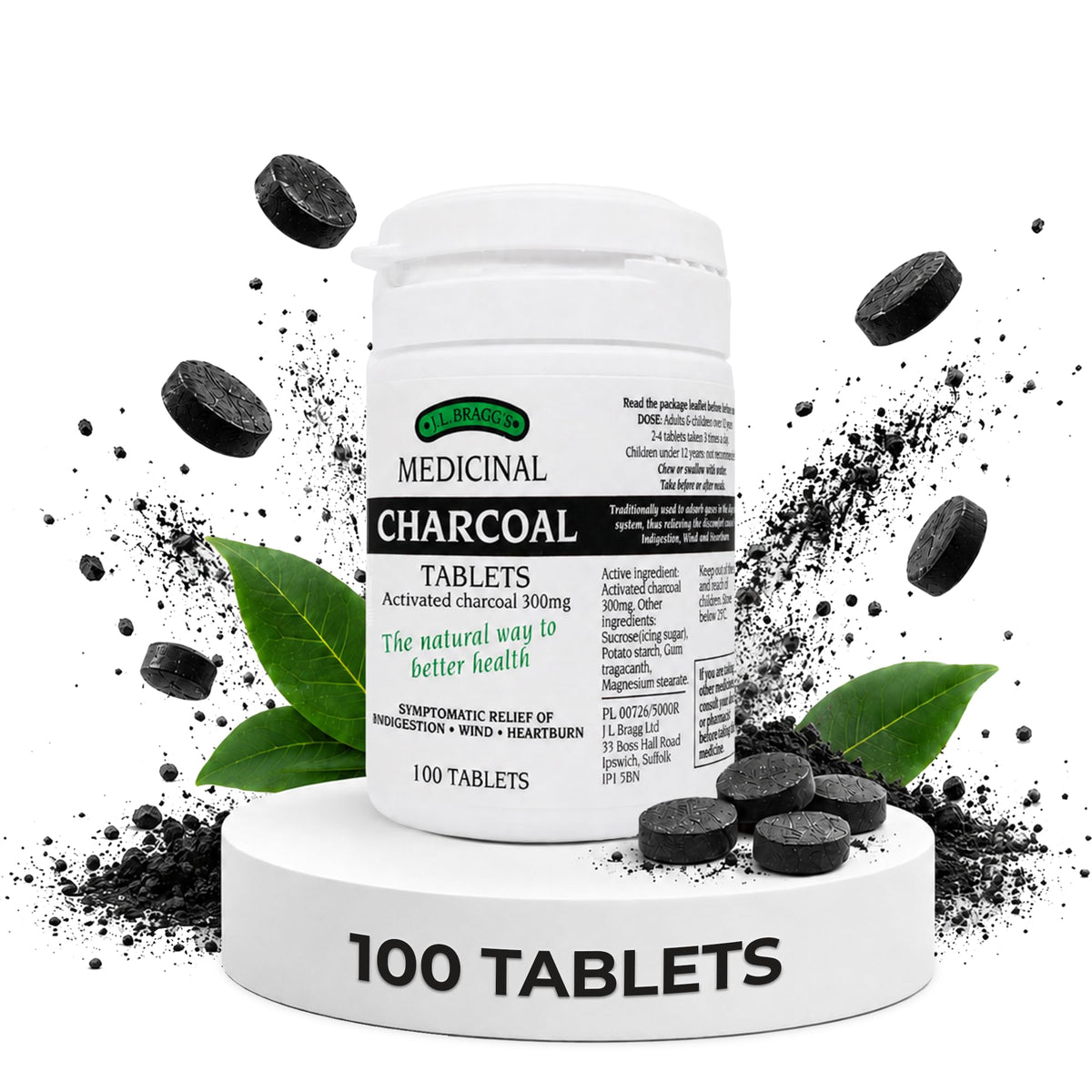 Bragg Charcoal 300mg - 100 Tablets - image 9