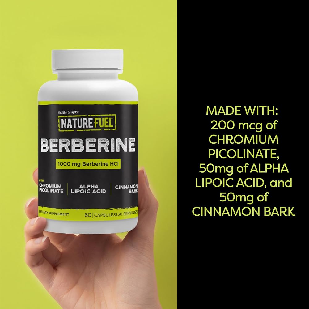 Healthy Delights Nature Fuel Berberine Capsules - 60 Count - image 5