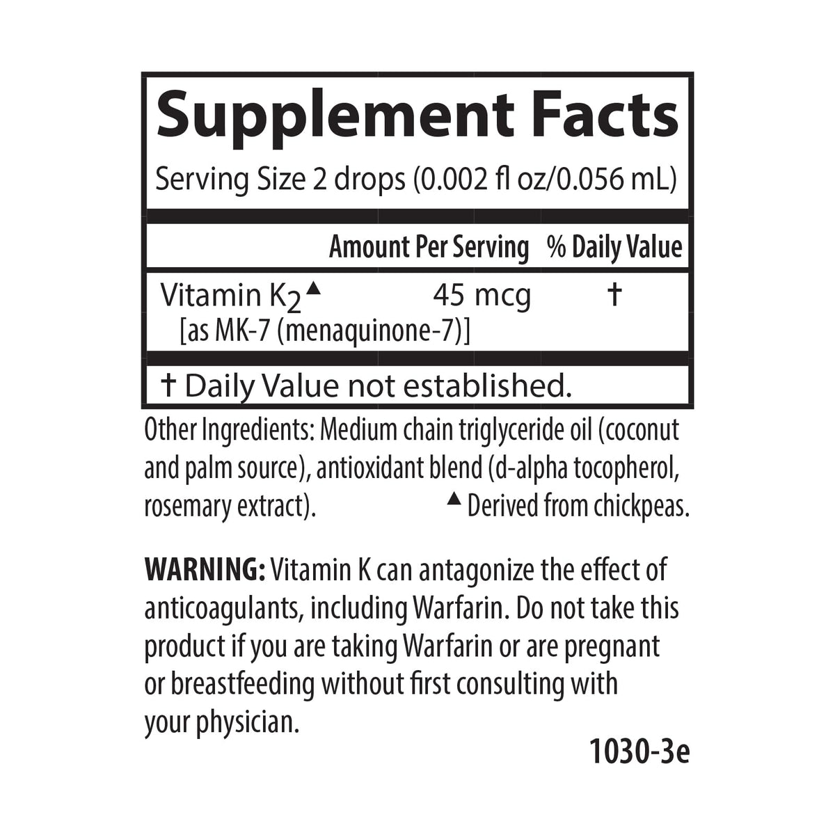 Carlson Super Daily K2 45 mcg Liquid Vitamin K - 360 Drops - image 5