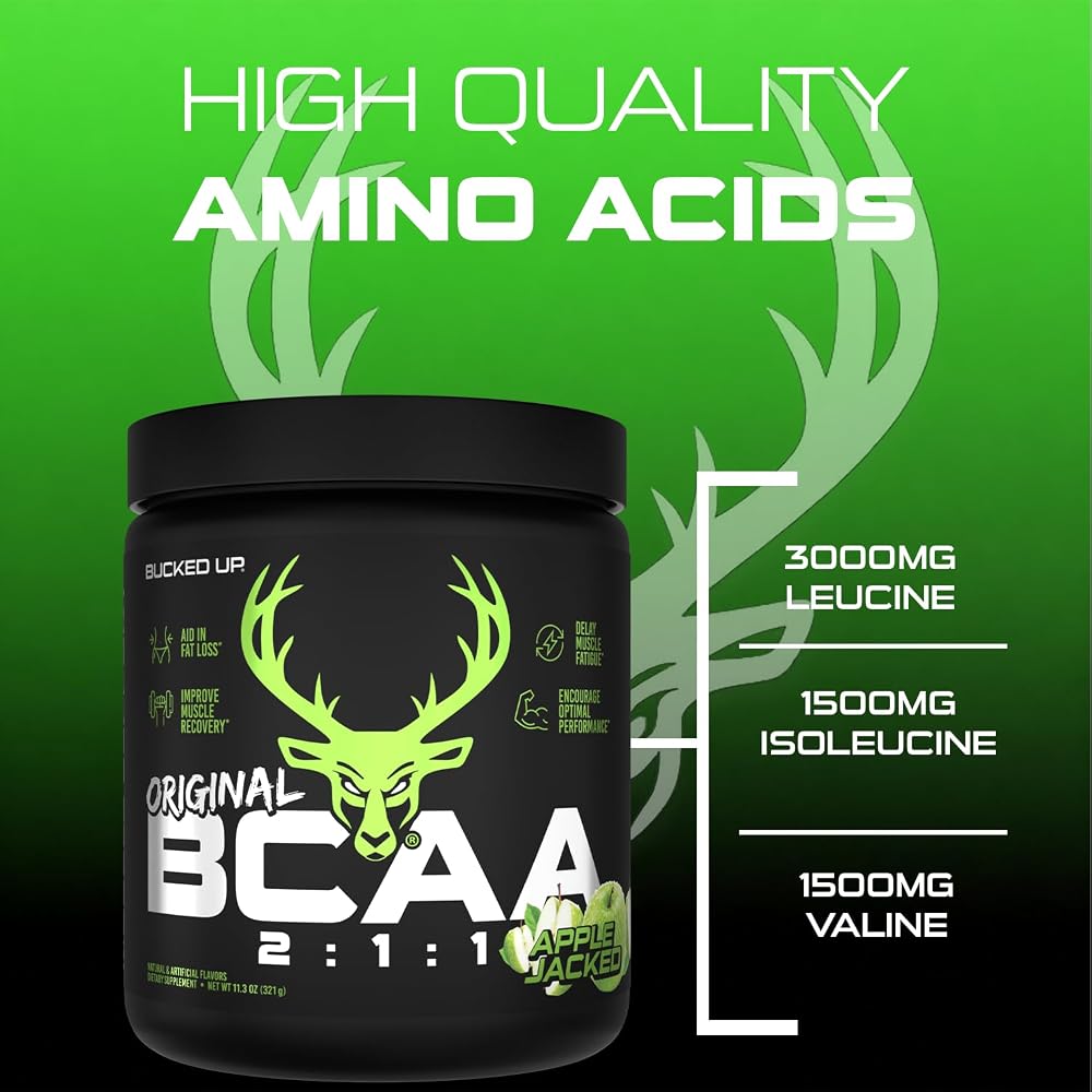 Bucked Up Original BCAA 2:1:1 Branched Chain Amino Acids Powder - 30 Servings - image 8