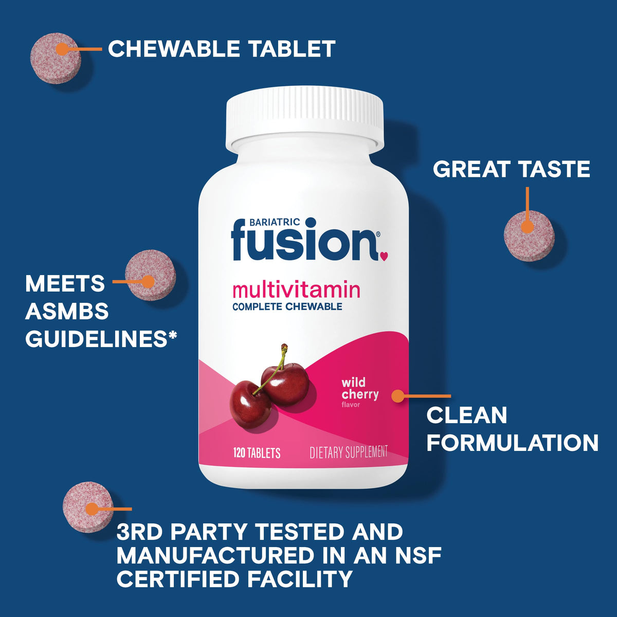 Bariatric Fusion Bariatric Multivitamin with Iron - 120 Tablets - image 3