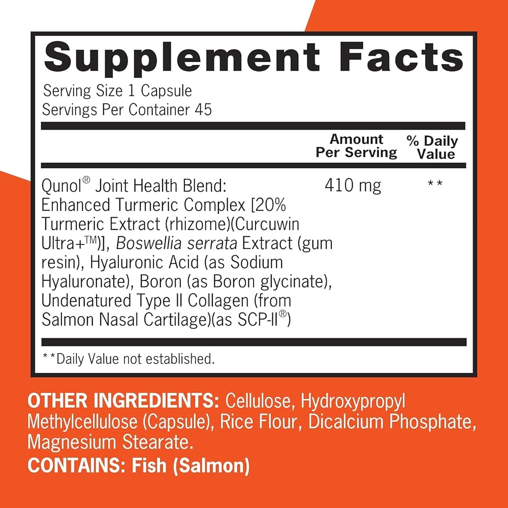 Qunol 5-in-1 Joint Health Support Capsules with Turmeric - 45 Capsules - image 4