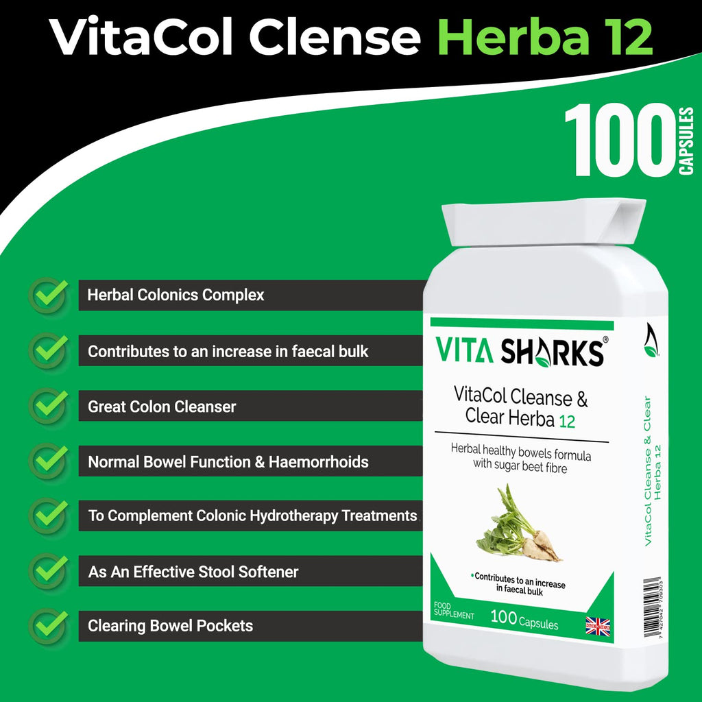 Vita Sharks VitaCol Clense Herba 12 Colon Cleanse - 1 Capsules - image 2