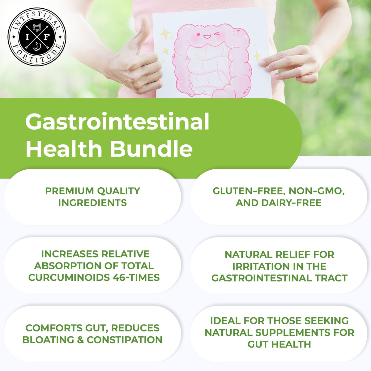 Intestinal Fortitude AI-5 & GLR-6 Digestive Health Bundle - 210 Capsules - image 4