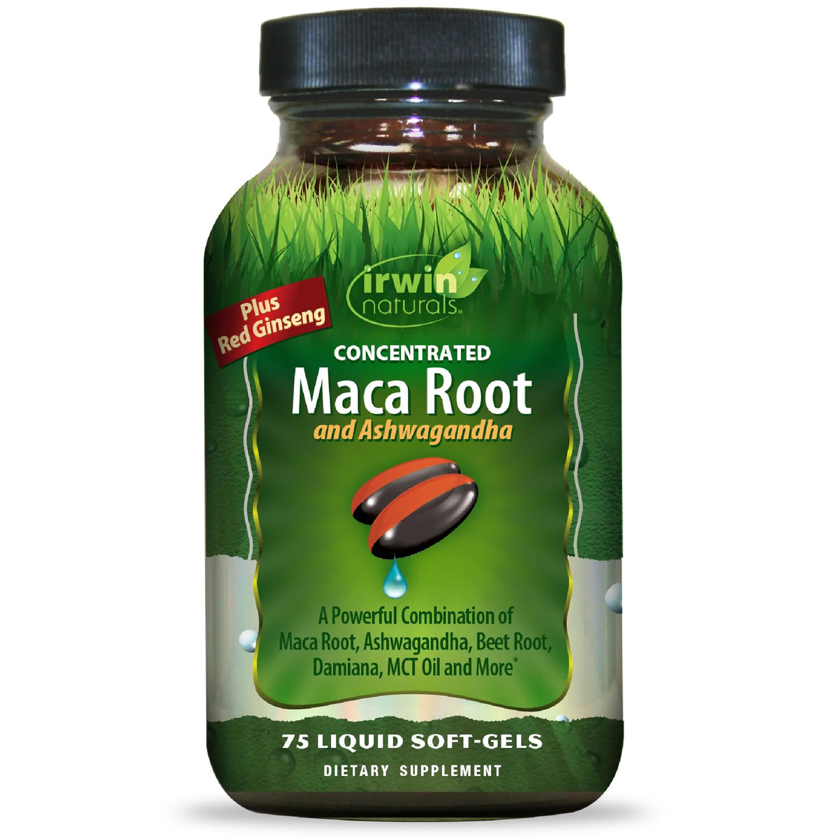 Irwin Naturals Maca Root and Ashwagandha - 75 Softgels