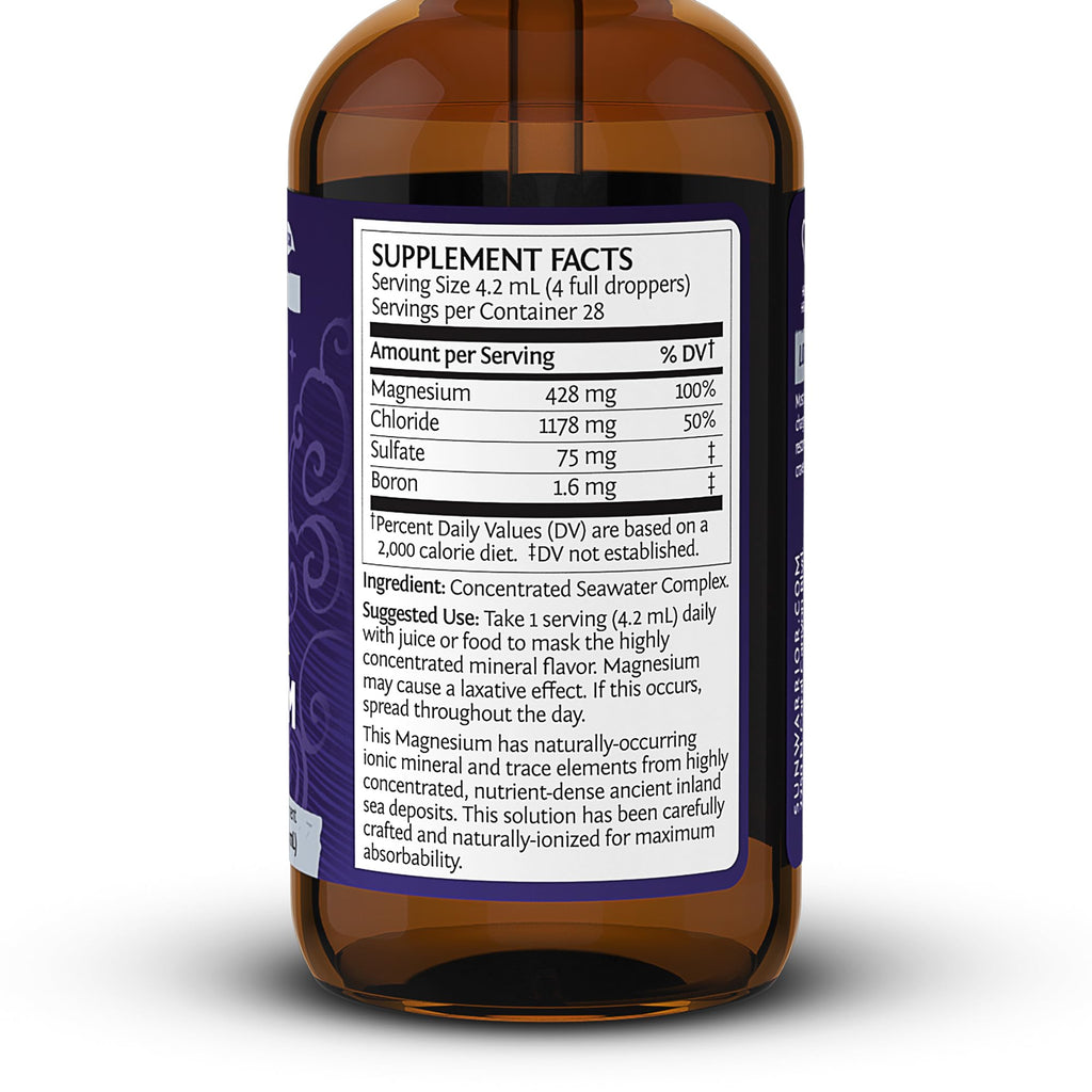 Sunwarrior Magnesium Mineral Supplement Ionic Liquid - 4 FL Oz - image 2