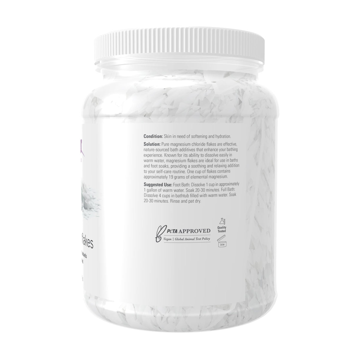 NOW Solutions Magnesium Flakes from Ancient Seabed - 54 oz - image 2
