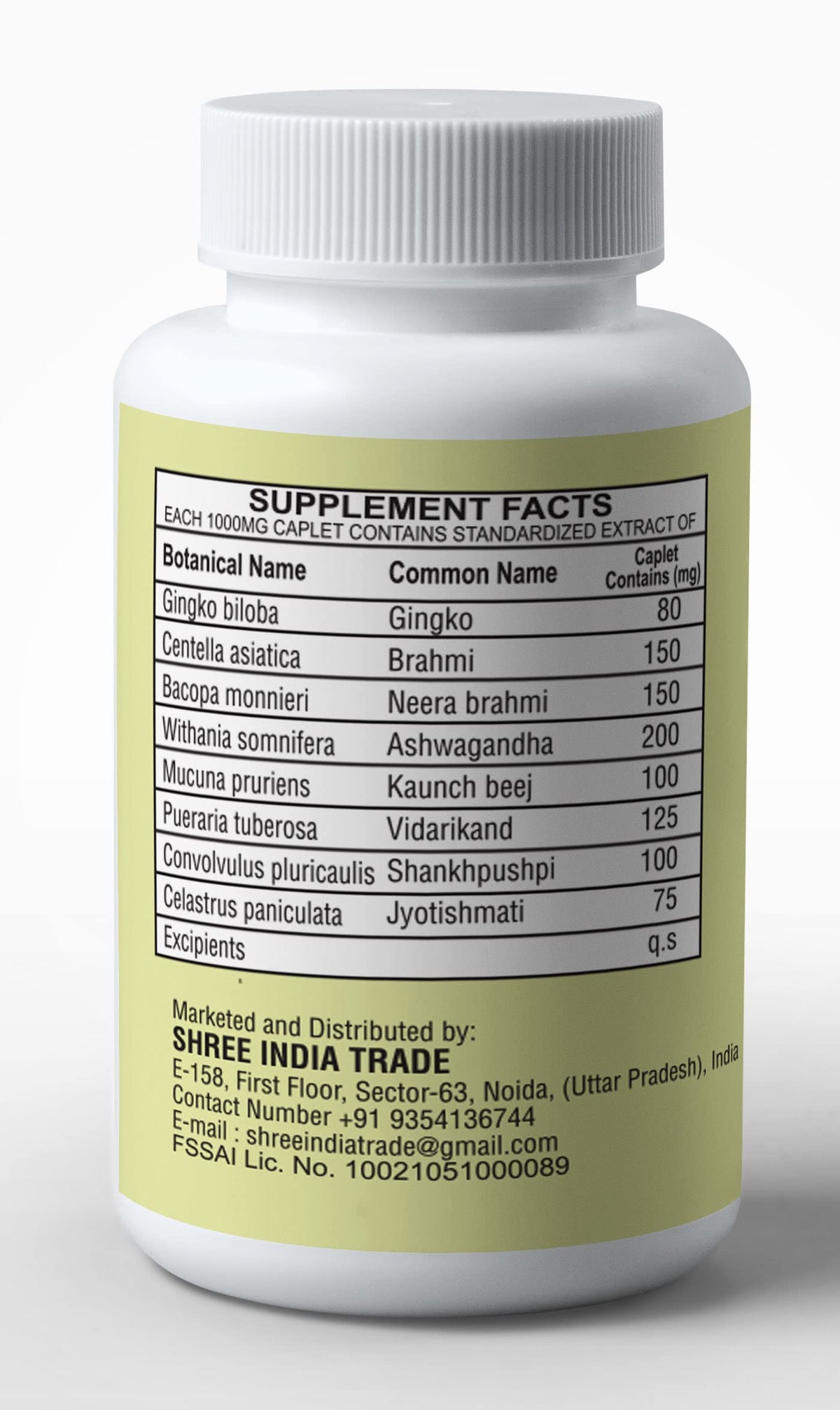 AYURVEDASHREE Medho Vatika Herbal Supplement - 60 Caplets - image 8
