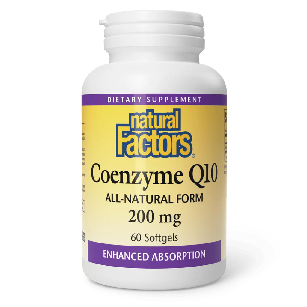 Natural Factors Coenzyme Q10 200 mg Antioxidant Support - 60 Softgels