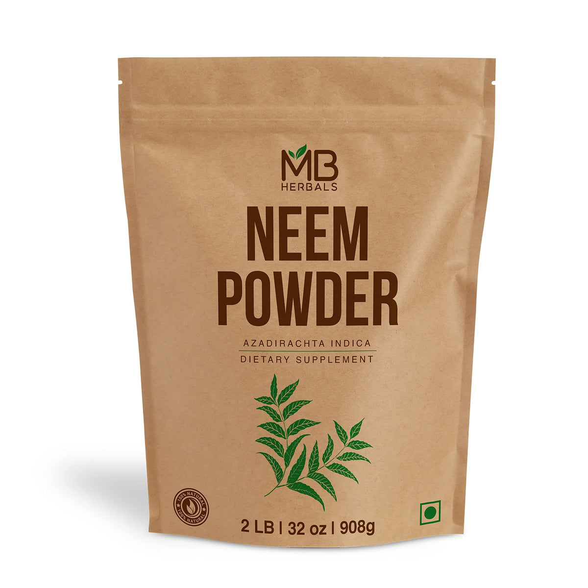 MB Herbals Pure Neem Powder - 32 oz