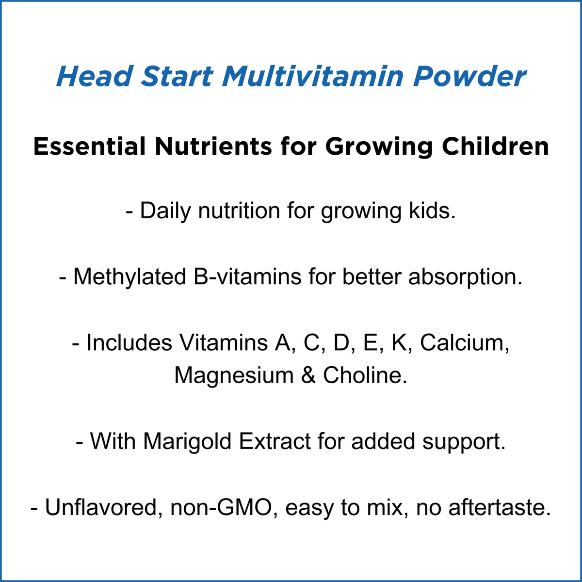 Dr. Wholeness Head Start Multivitamin Powder - 60 Servings - image 4