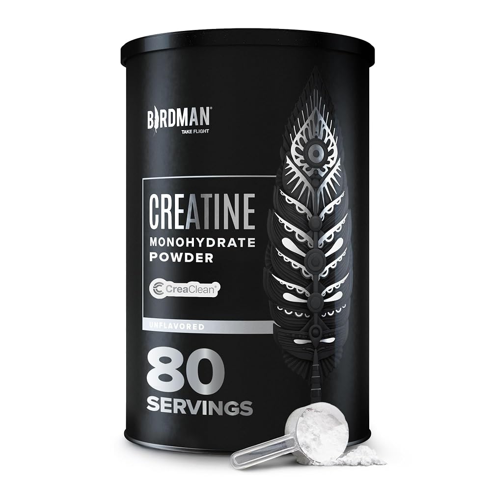 BIRDMAN Micronized Creatine Monohydrate Powder - 80 Servings