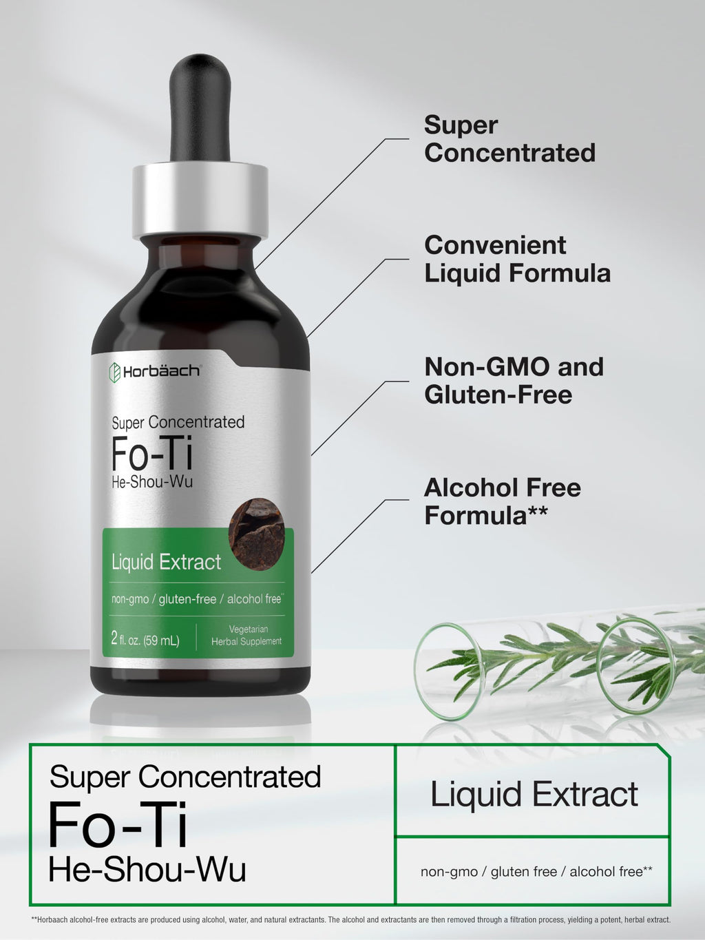 Horbäach Fo-Ti Root Alcohol Free Extract - 2 fl oz - image 4