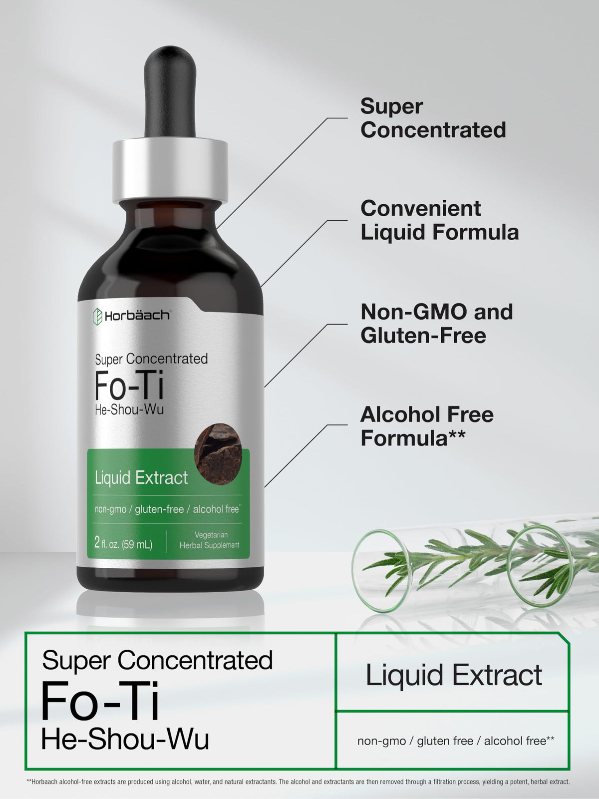Horbäach Fo-Ti Root Alcohol Free Extract - 2 fl oz - image 4