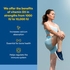 Natural Factors Vitamin D3 1000 IU Bone & Immune Support - 180 Tablets - image 2